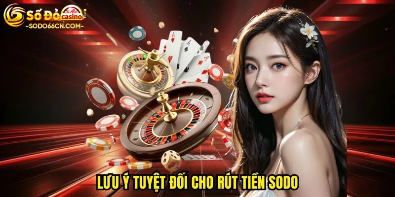 Lưu ý tuyệt đối cho rút tiền SODO